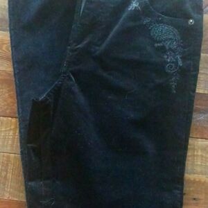 Sundance black velvet pants 8